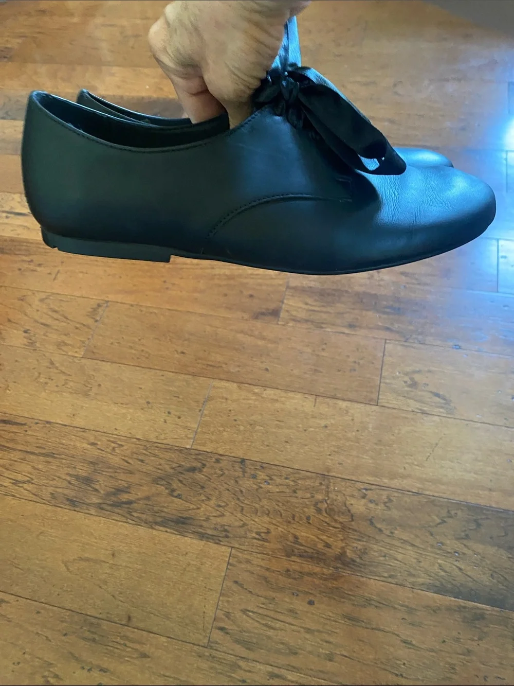 Birkenstock Saunders women’s black leather laser up derby shoe-38